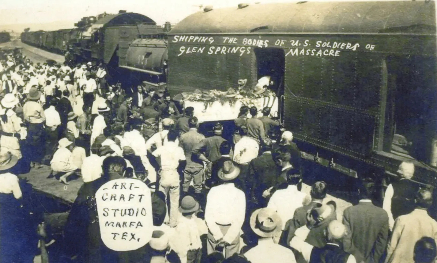Marfa Texas Railroad Depot 1916