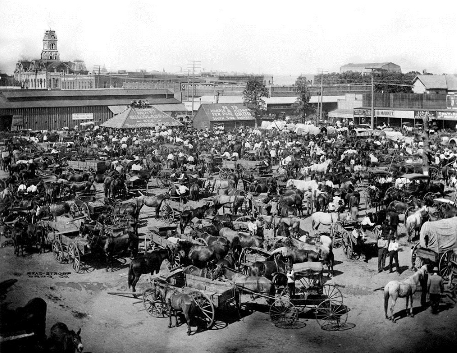 Market Square in Cleburne 1800s
