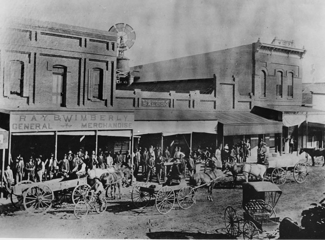 Midland Texas Steet in 1895