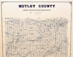 Old Motley County Texas General Land Office Owner Map Matador Goodnight Ranch