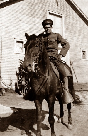 Mounted Soldier Big Spring Texas in 1928