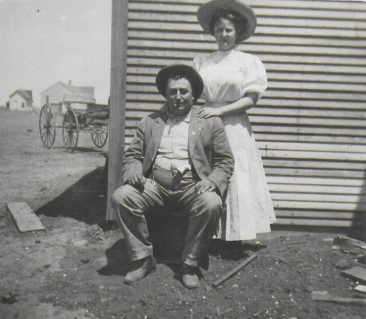 Mr. and Mrs. Glava in Vega Texas 1910