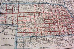 Old Nebraska Map