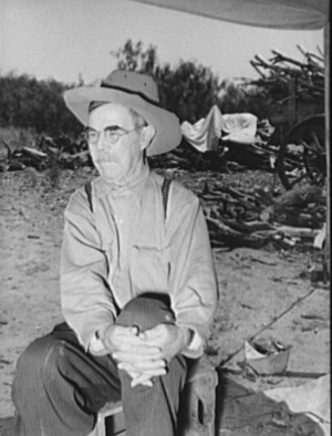 Old Cowboy on SMS Ranch in 1939