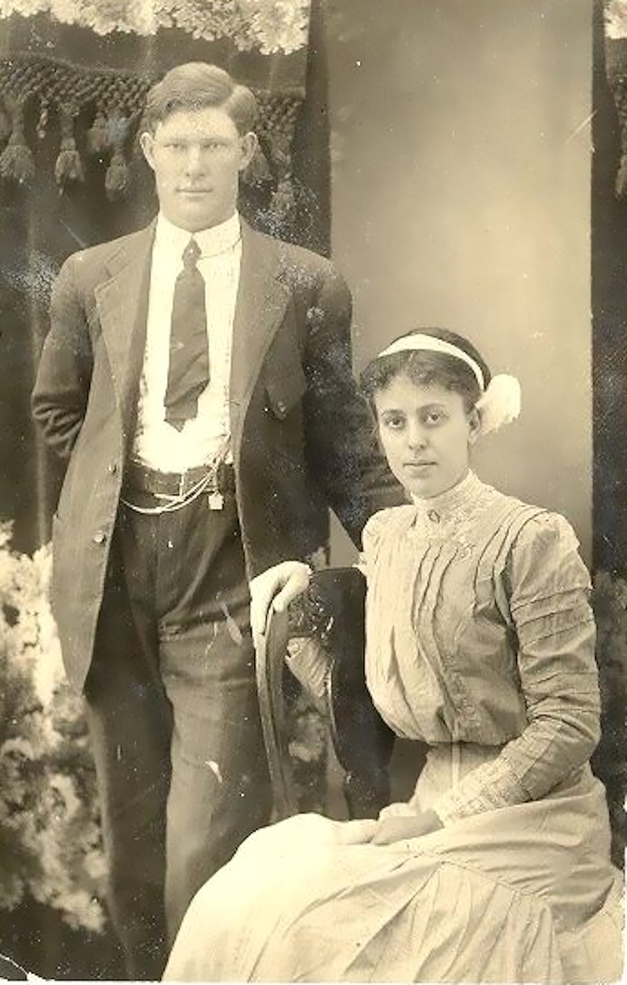 Pioneer Couple in Odessa Texas in 1910