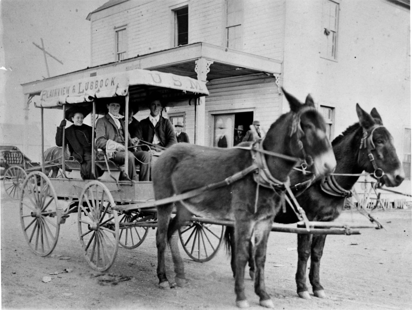 Plainview & Lubbock Stagecoach in 1907