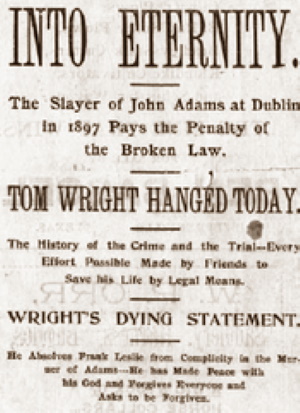 Last Public Hanging in Erath County