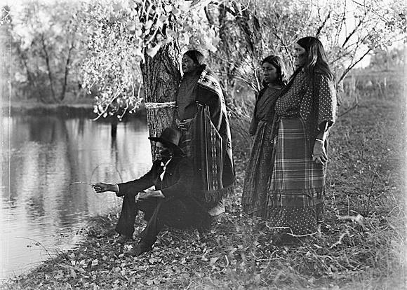Quanah Parker and his Wives in 1905