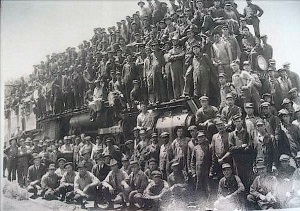 Railroad workers in northern Floyd county 1927