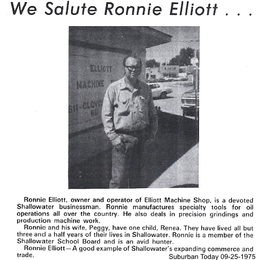 Ronnie Elliott - Shallowater Business Owner