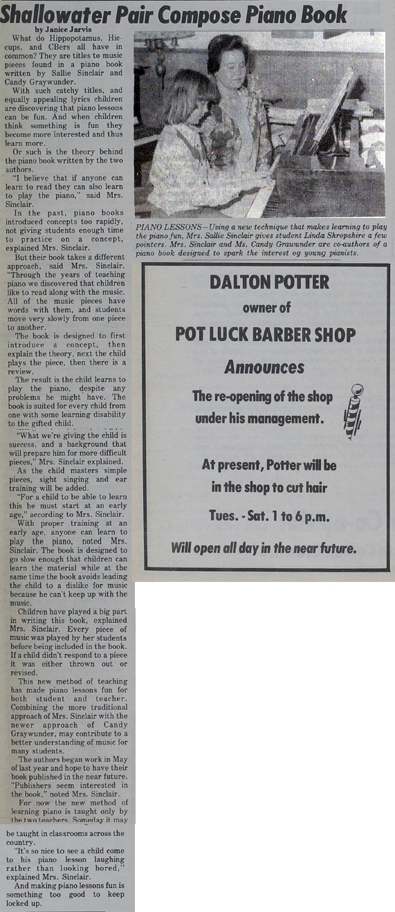 Shallowater Pair Compose Piano Book