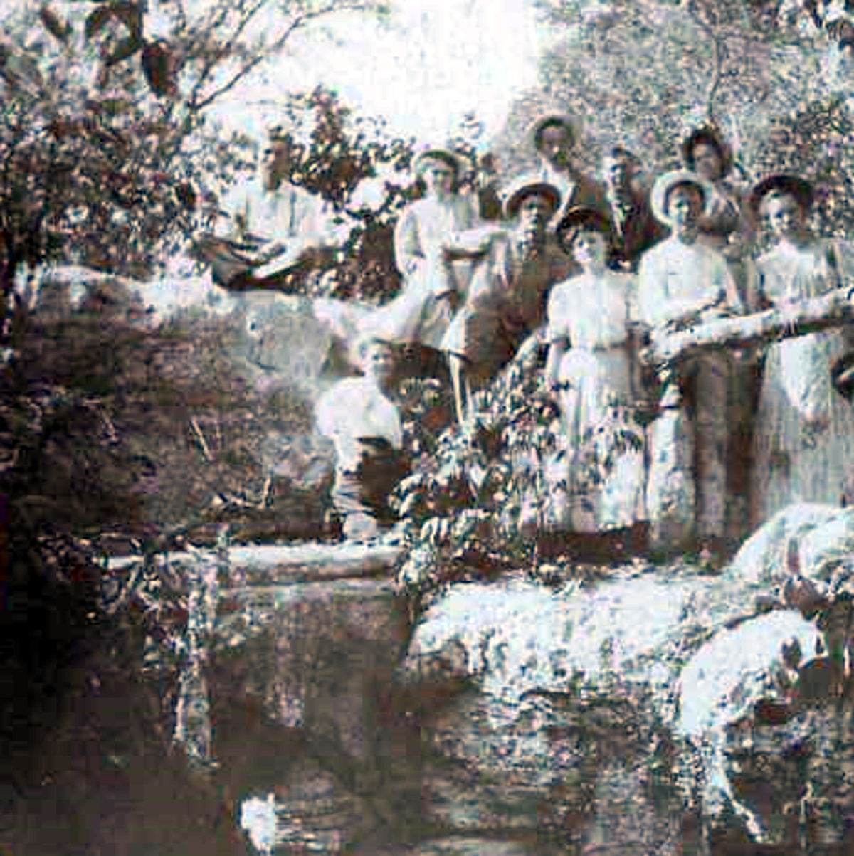 Scenic Walk in Burnet Texas in 1907