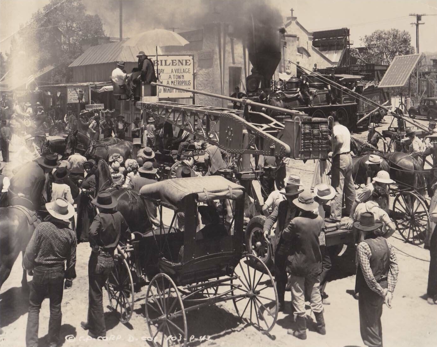 Shooting Scene in Abilene 1941