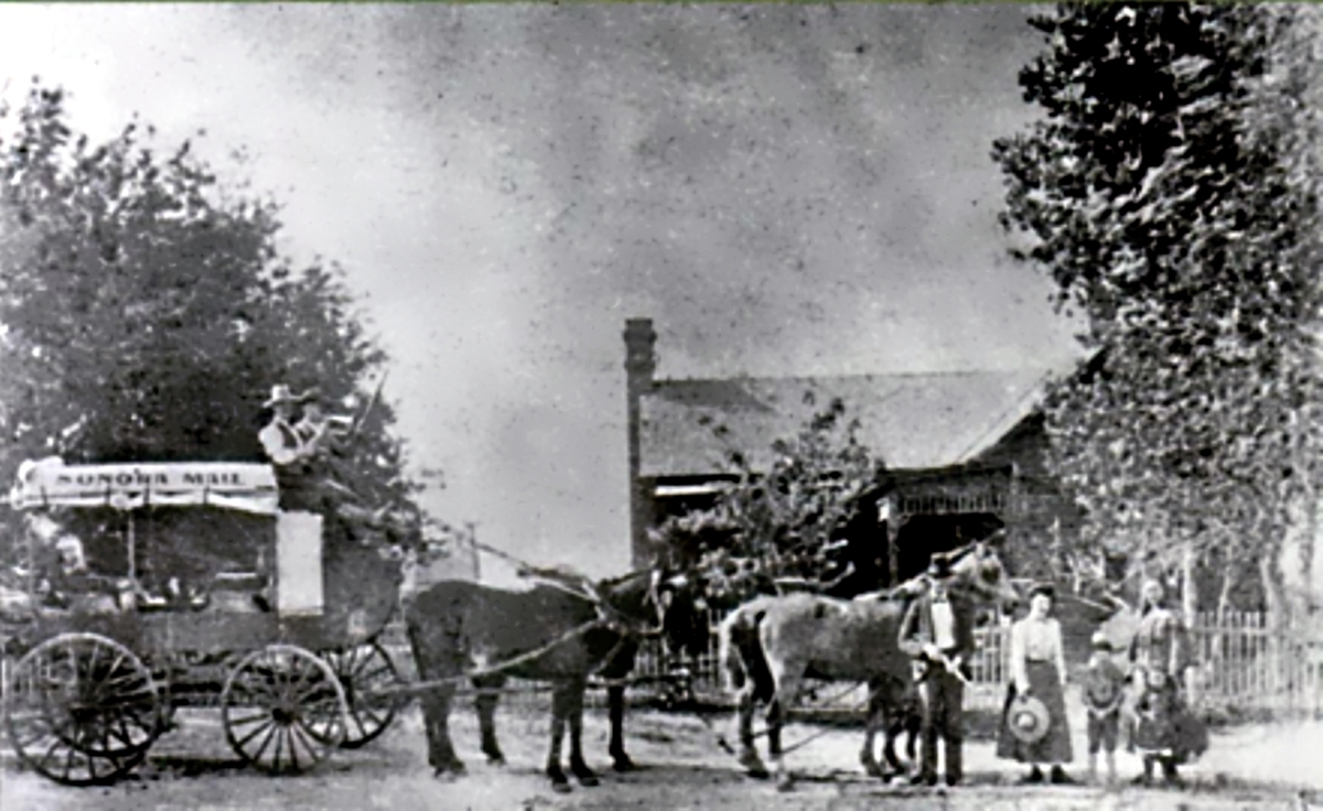 Sonora Mail Arrives in Ben Ficklin Texas  in 1875