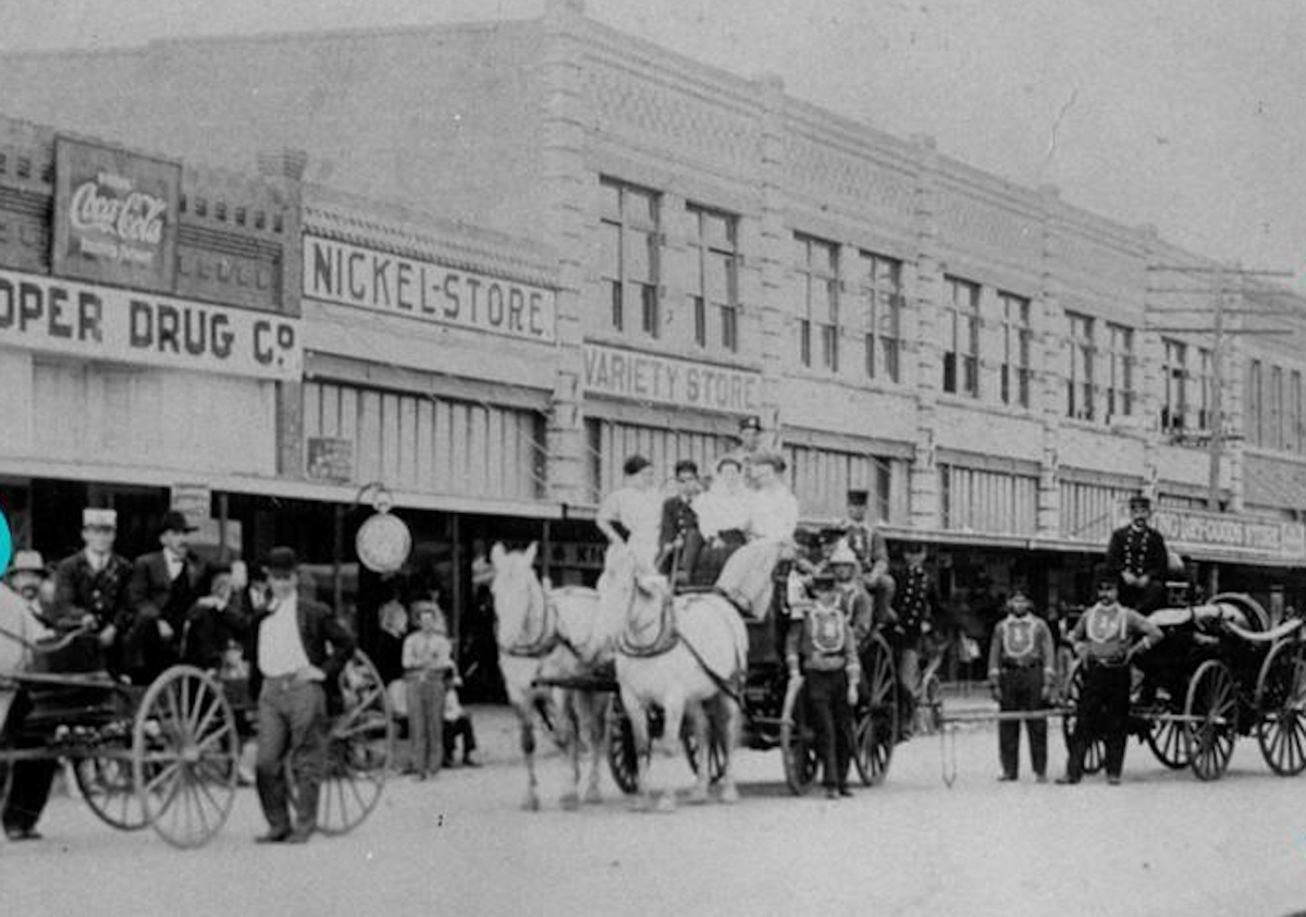 Stamford Texas Fire Department in 1907