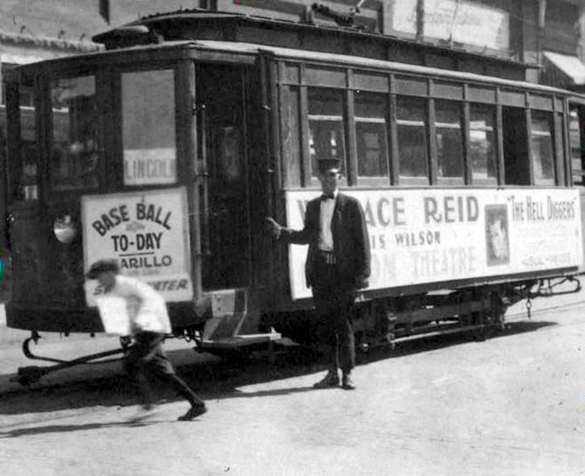 Street Car in Amarillo in 1920