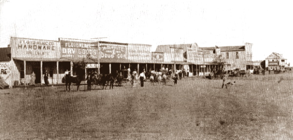 Street Scene Floydada Texas early 1900s