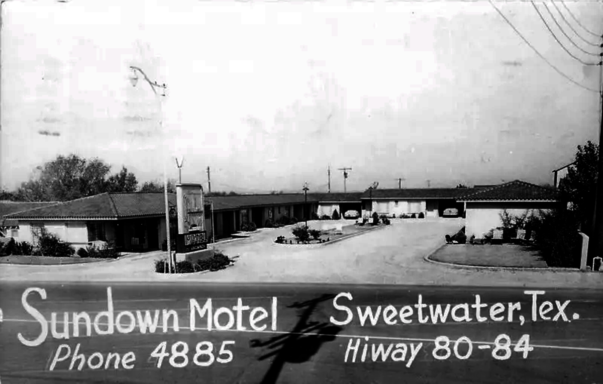 Sundown Motel in Sweetwater in 1954