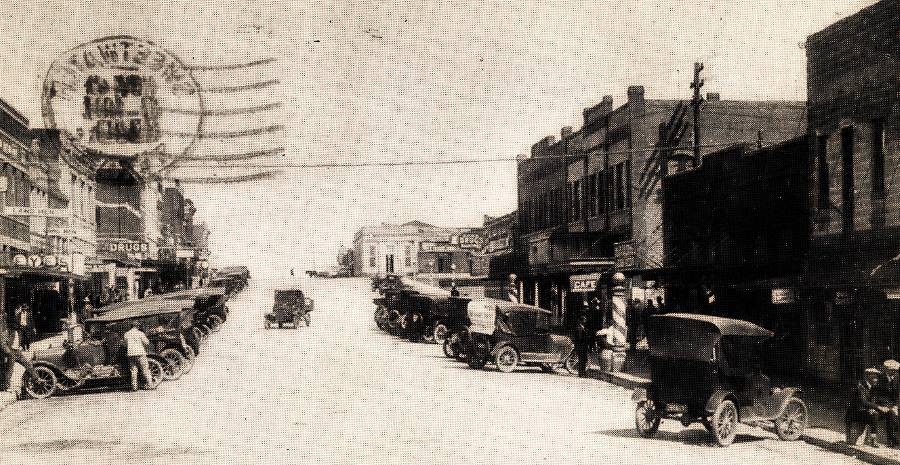 Sweetwater Texas Main Street 1930s Postcard