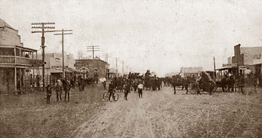 Talpa Texas Street Scene in 1899