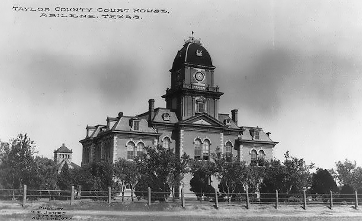 Taylor County Courthouse in 1883