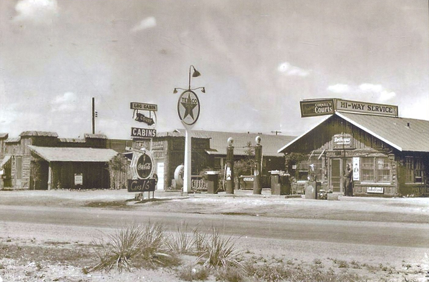 Texaco Station in Texline Texas in 1920s