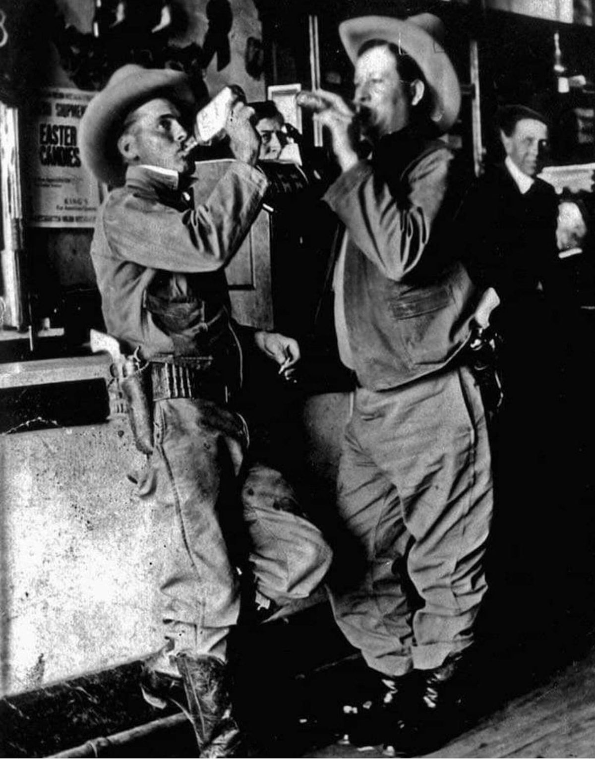 Texas Rangers in Saloon