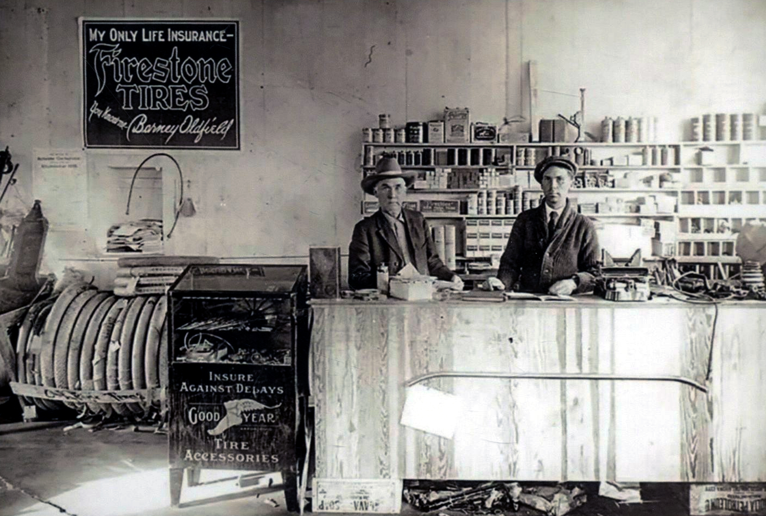 Tire Store in Alpine in 1920s