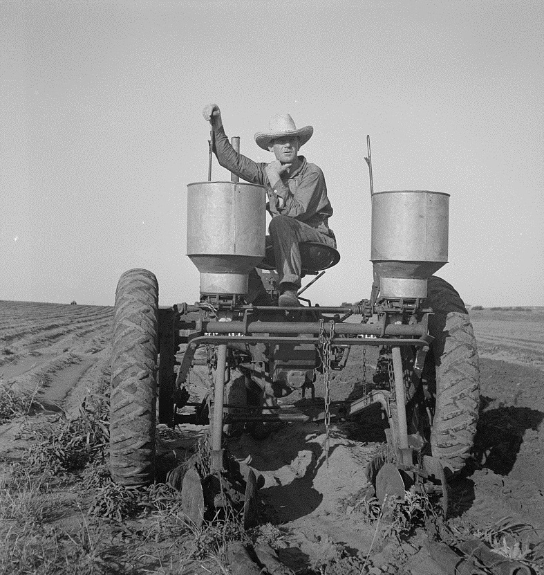Tractor operator in Childress County, Texas in 1938
