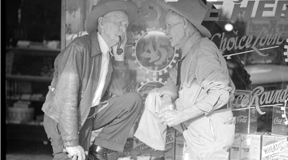 Two Old Men in Crystal City in 1939