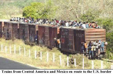 Train filled with Illegal Aliens Headed for US