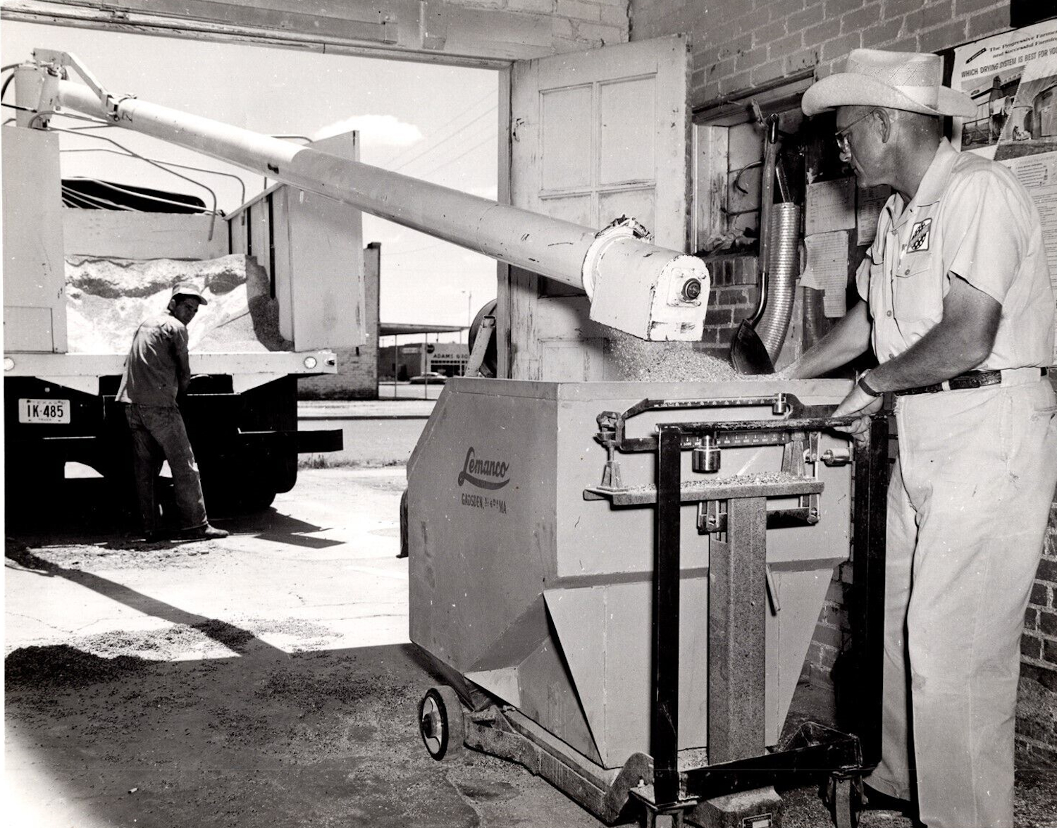 Weighing Feed At Farm Store