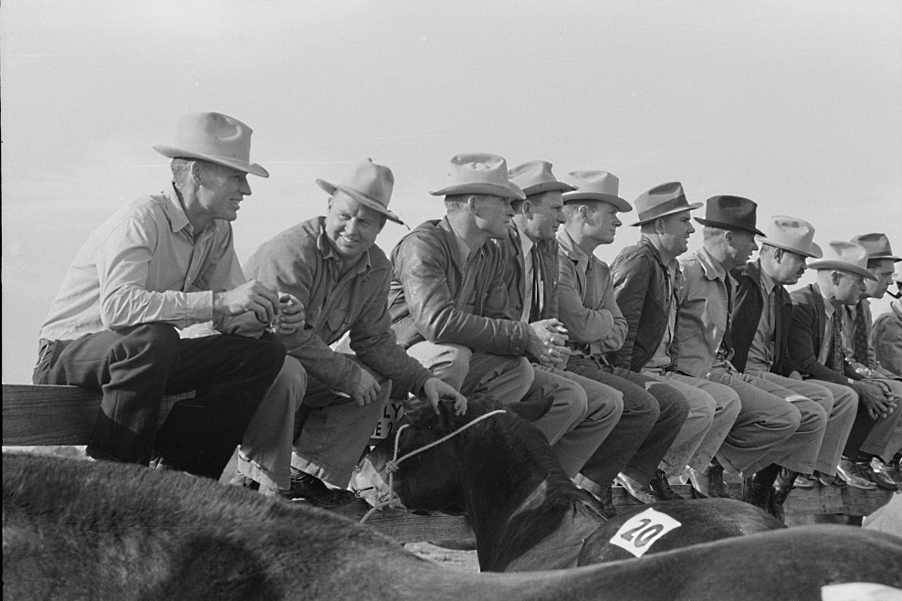 Horsemen Sitting on Fence in Eldorado Texas