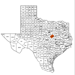 McLennan County Texas Map