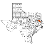 Nacogdoches County Texas Map