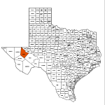Reeves County Texas Map