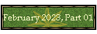 February 2023, Part 01