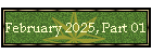February 2025, Part 01