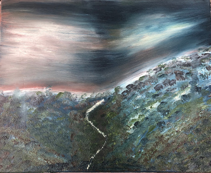 Goodnight Valley oil painting