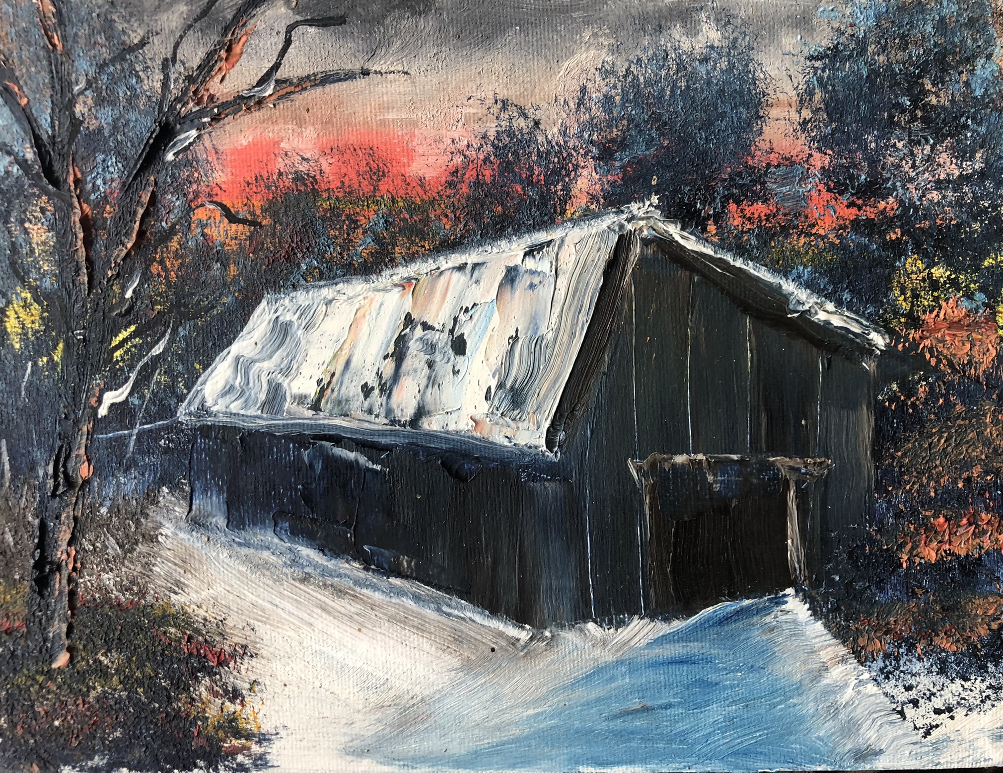The Old Barn oil painting